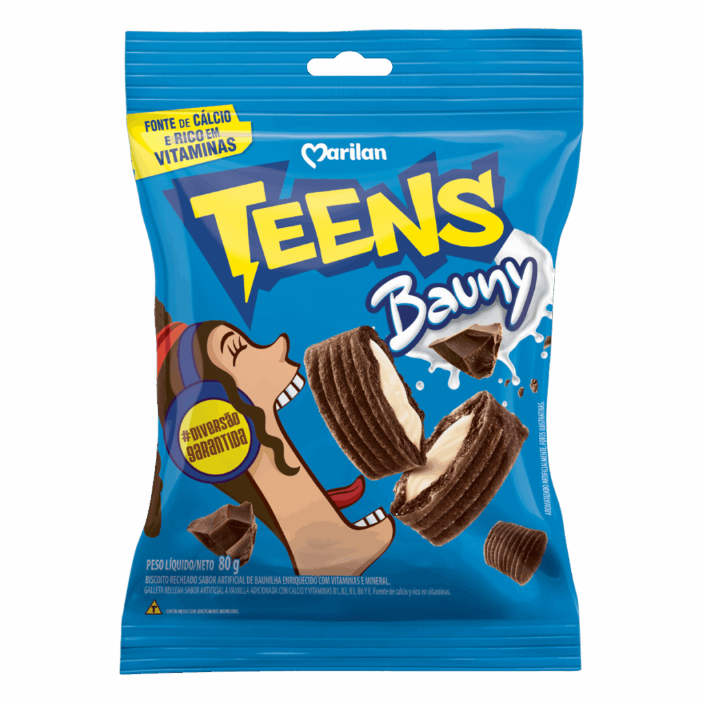 BISC. TEENS SNACK BAUNY 80GR