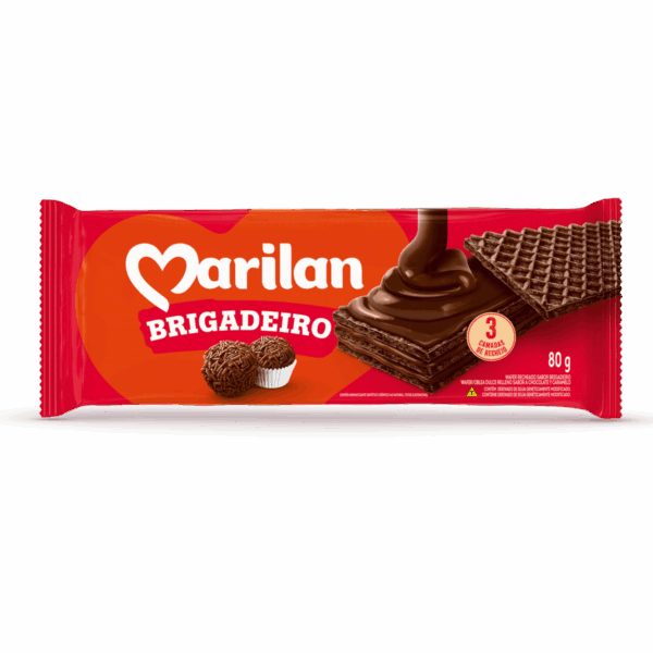 BISC. MARILAN WAFER BRIGADEIRO 80GR