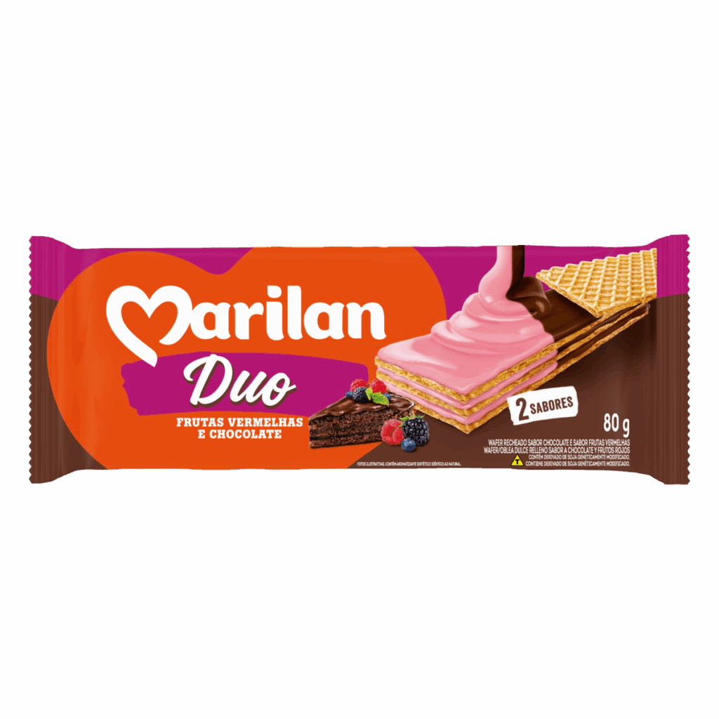 BISC. MARILAN WAFER DUO FRT VERM CH 80GR