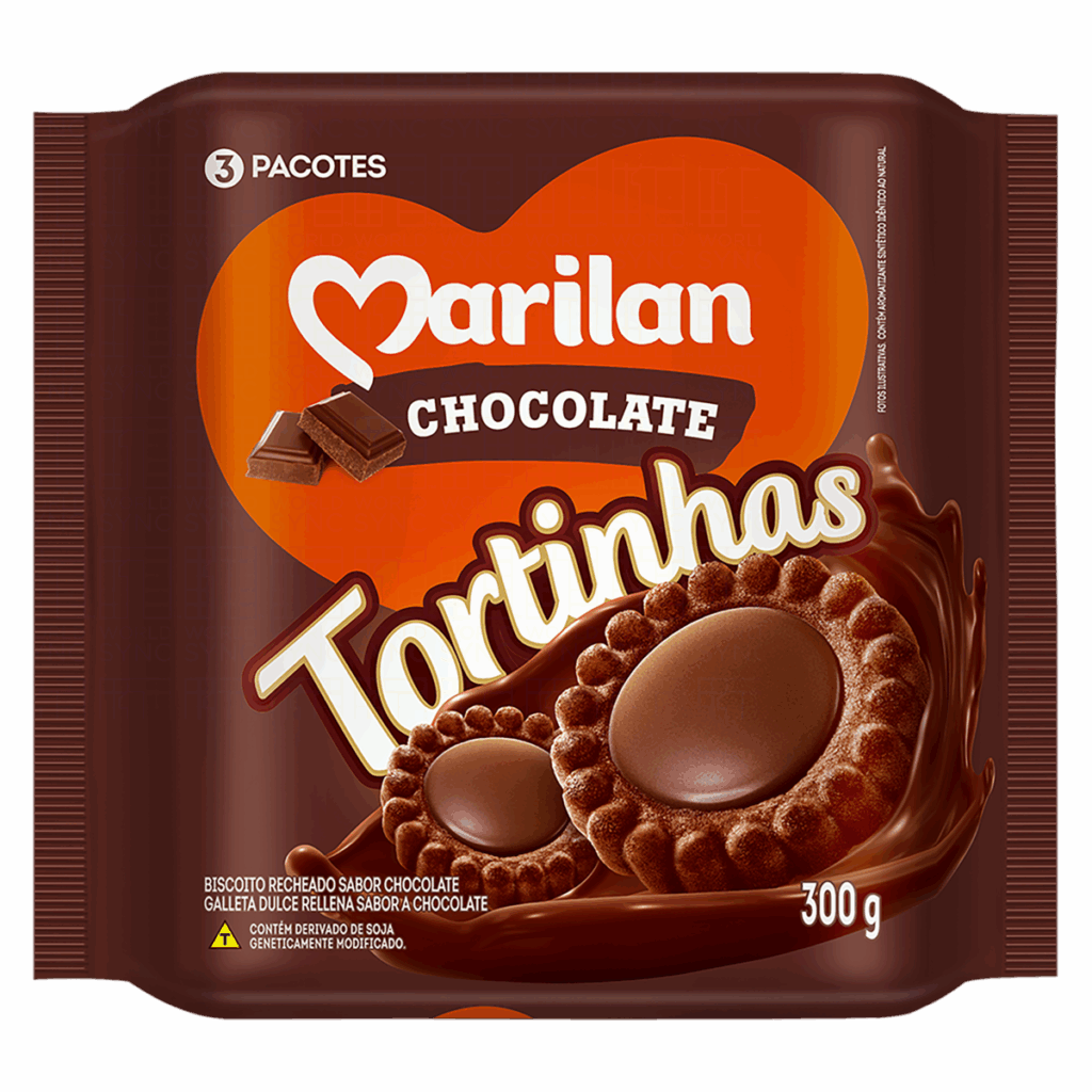 BISC. MARILAN TORTINHA CHOCOLATE 300GR