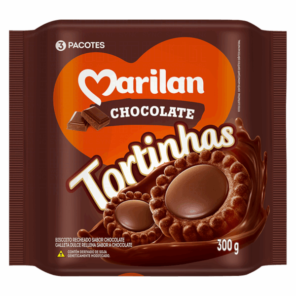 BISC. MARILAN TORTINHA CHOCOLATE 300GR