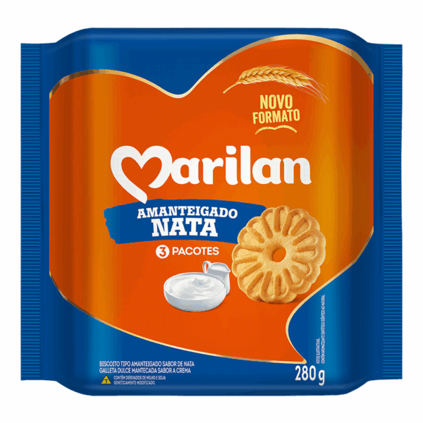 BISC. MARILAN AMANTEIGADO NATA 280GR