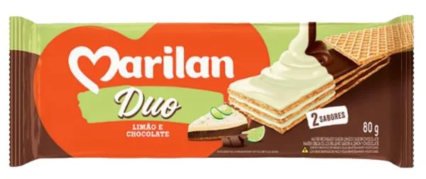 BISC. MARILAN WAFER DUO LIMAO CHOC 80GR