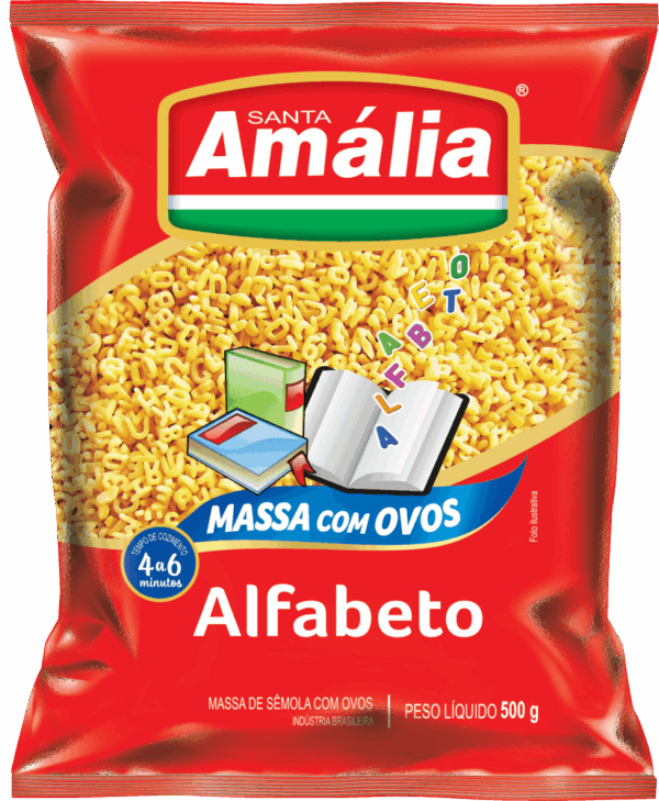 MAC. S.AMALIA C/OVOS ALFABETO 500GR