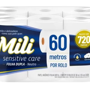 PAPEL HIG. MILI DUAL F.DUPLA NEUTRO 60M