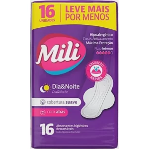ABSORV. MILI DIA & NOITE SUAVE COM ABAS