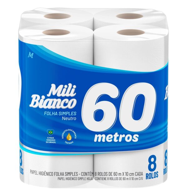 PAPEL HIG. MILI BIANCO NEUTRO 60M