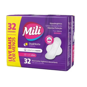 ABSORV. MILI DIA & NOITE SUAVE COM ABAS