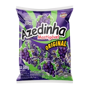 BALA MASTIGAVEL AZEDINHA UVA 500GR
