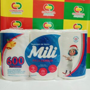 TOALHA DE PAPEL MILI 600FLS 4X3UN