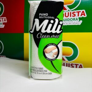 PANO REUTILIZAVEL CLEAN MAX BRANCO 50UN