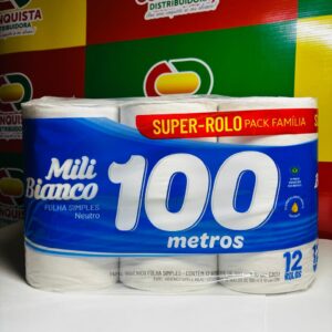 PAPEL HIG MILI BIANCO NEUTRO 100M 6X12