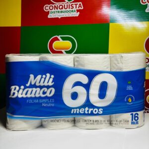 PAPEL HIG MILI BIANCO NEUTRO 60M 6X16